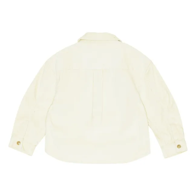 Chemise Velours Côtelé Nohr Coton Bio | Ecru