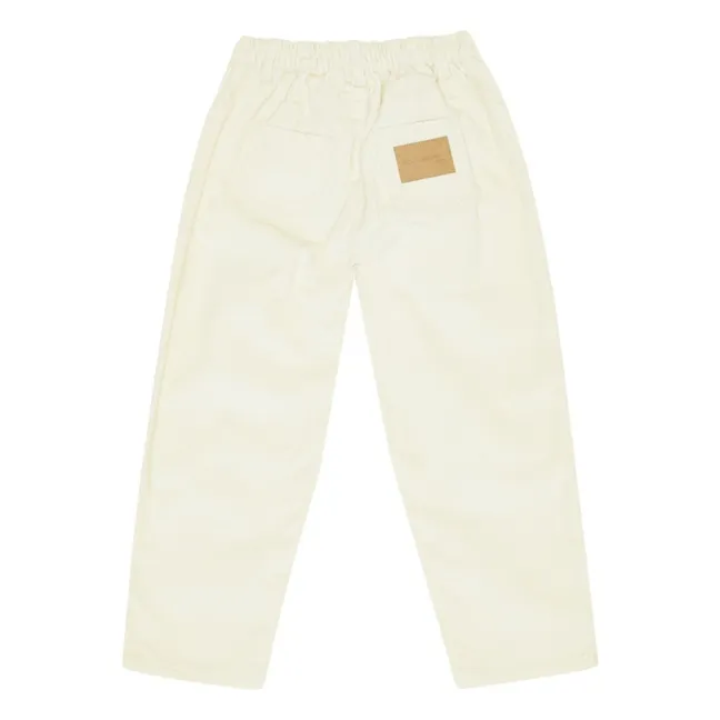 Pantalon Velours Côtelé Dorethy Coton Bio | Ecru