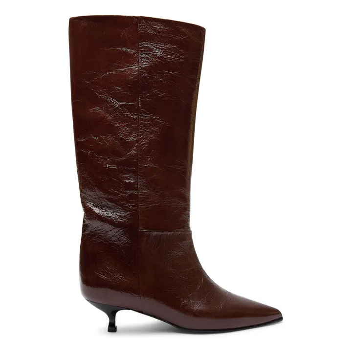 Botas de charol Sydney | Chocolate- Imagen del producto n°0