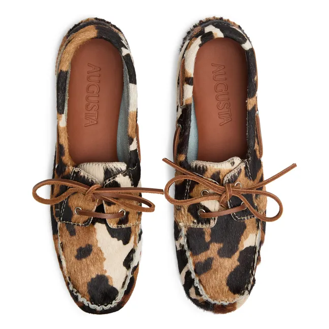 Chaussures Bâteau Ivy Poils de Veau | Marron