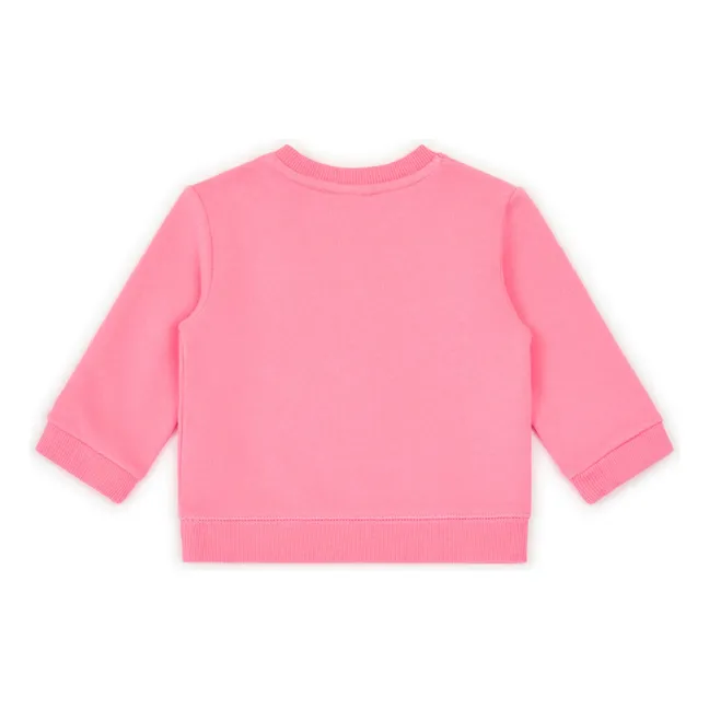 Sweatshirt Smily aus Bio-Baumwolle | Rosa