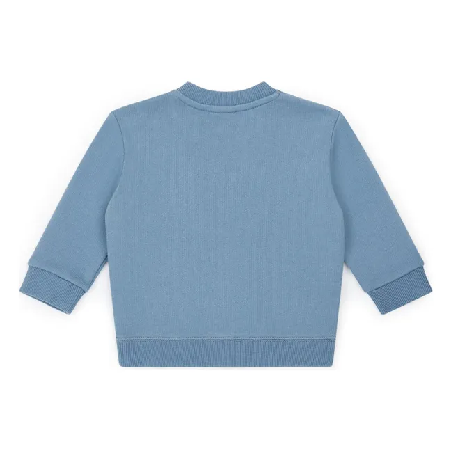 Sweatshirt Smily aus Bio-Baumwolle | Blau
