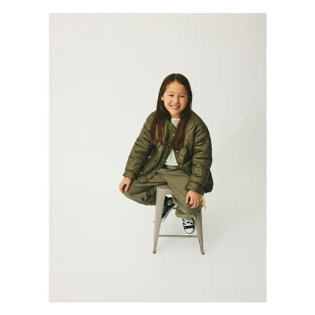Veste Matelassée Amber Fibres Recyclées | Vert kaki