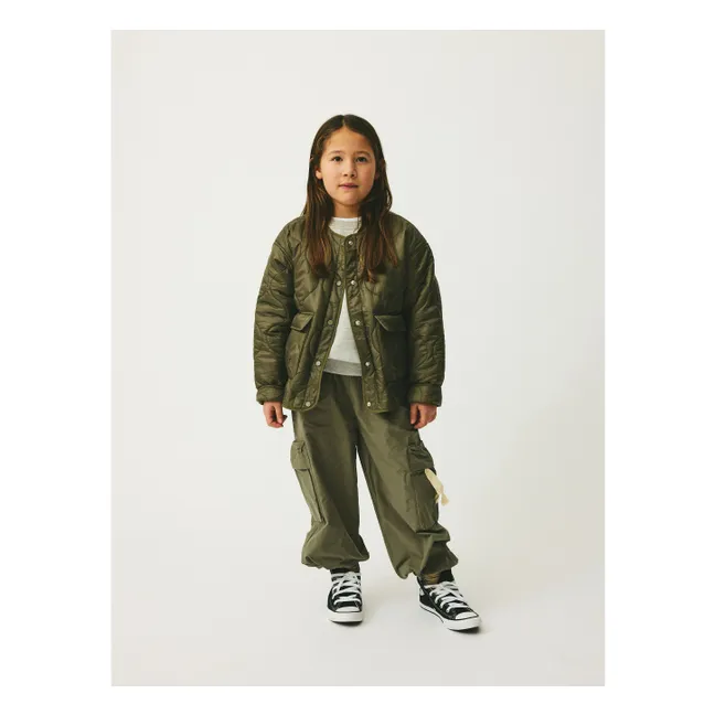 Veste Matelassée Amber Fibres Recyclées | Vert kaki