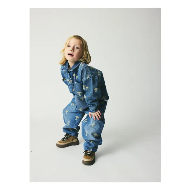 Chemise Nohr Champignons Coton Bio | Denim