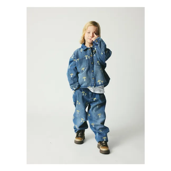 Chemise Nohr Champignons Coton Bio | Denim
