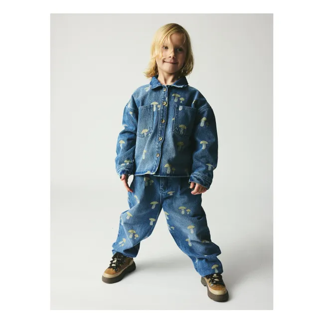 Chemise Nohr Champignons Coton Bio | Denim