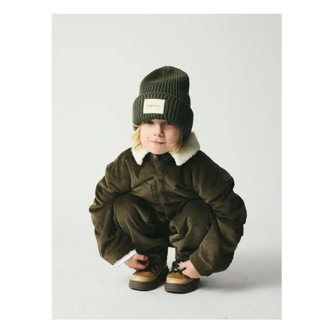 Veste Velours Côtelé Nohr Coton Bio | Vert kaki