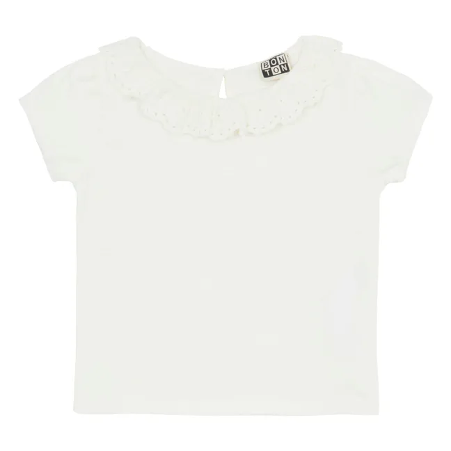 Camiseta de algodón ecológico Irisa | Crudo