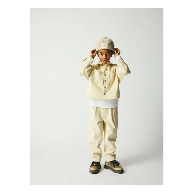 Pantalon Velours Côtelé Dorethy Coton Bio | Ecru
