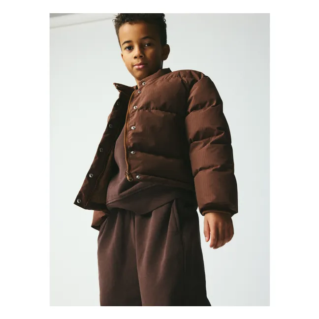 Doudoune Alice Carreaux Fibres Recyclées | Marron