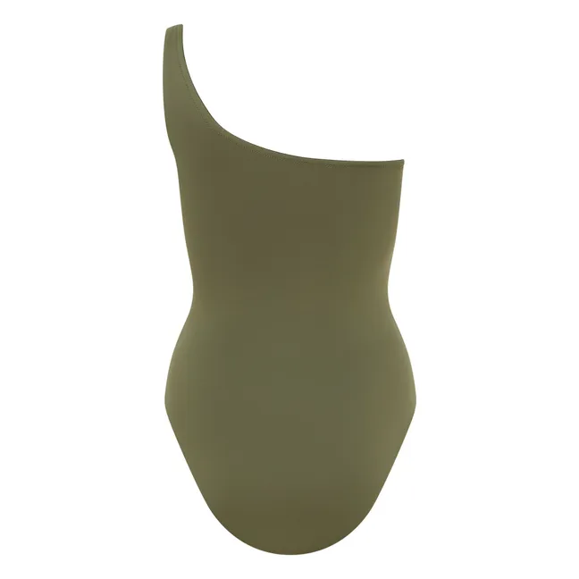 Maillot 1 Pièce Asymétrique Janet | Vert kaki clair