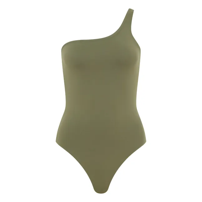 Maillot 1 Pièce Asymétrique Janet | Vert kaki clair