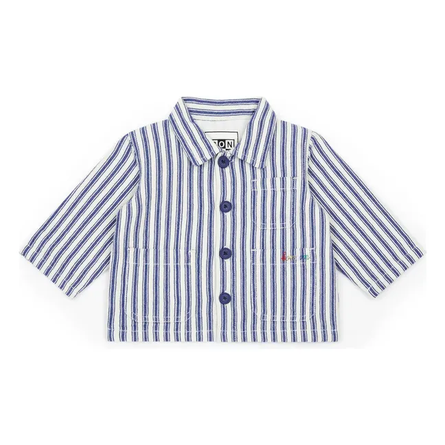 Elfie Striped Shirt | Navy blue