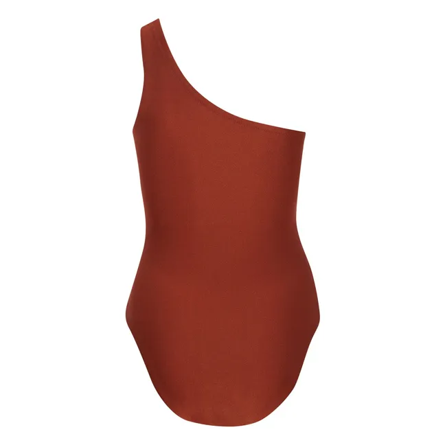 Maillot 1 Pièce Asymétrique Ava | Terracotta