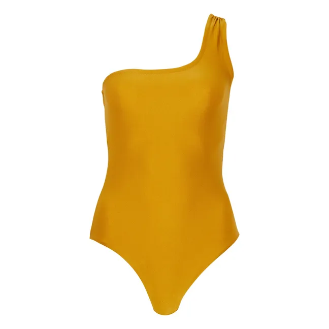 Maillot 1 Pièce Asymétrique Ava | Doré