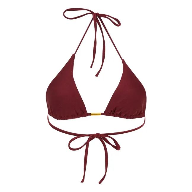Haut de Maillot Triangle Jenny | Bordeaux