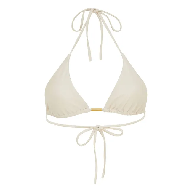 Haut de Maillot Triangle Jenny | Blanc cassé