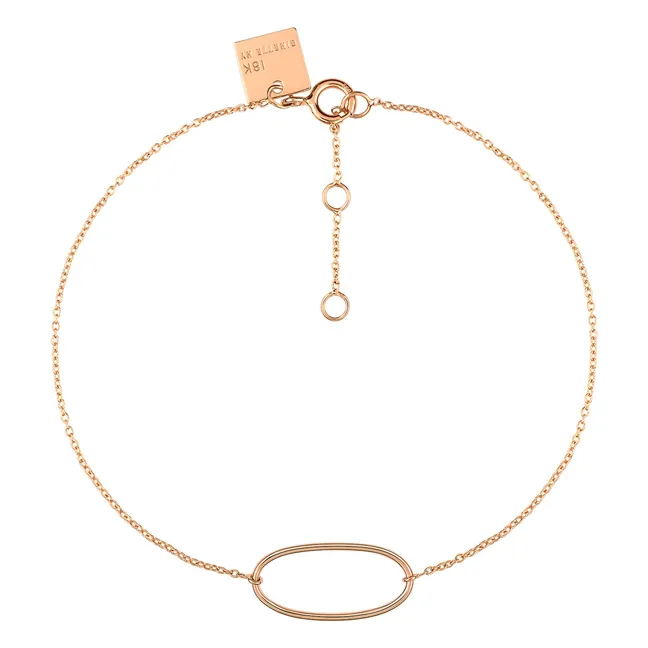Pulsera elipse | Oro rosado