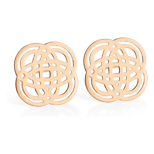 Boucles d'Oreilles Purity | Or rose