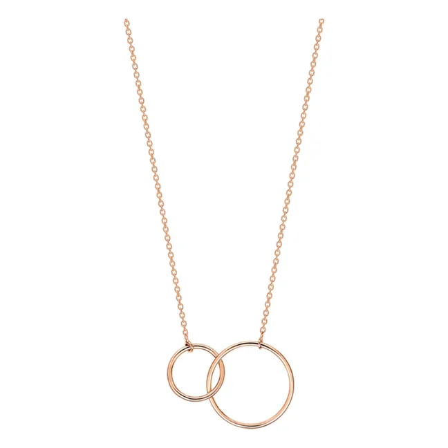 Tiny Fusion necklace | Pink Gold