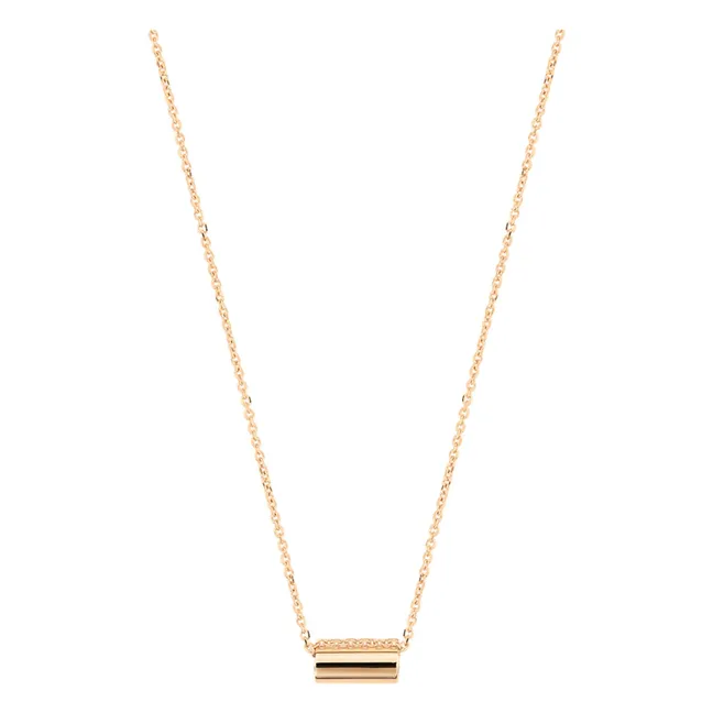Collier Mini Straw | Or rose