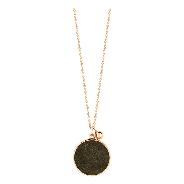 Disc Ever necklace | Golden Obsidian
