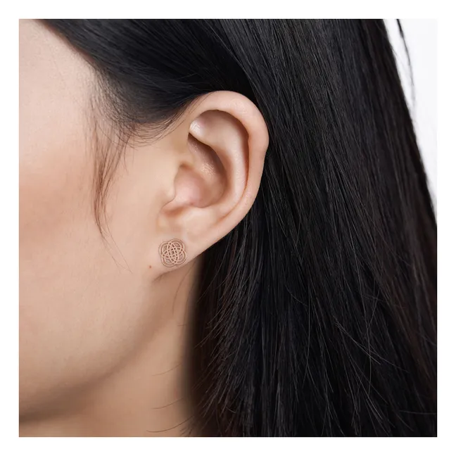 Boucles d'Oreilles Purity | Or rose