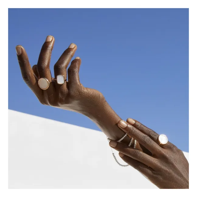 Bague Disc | Nacre