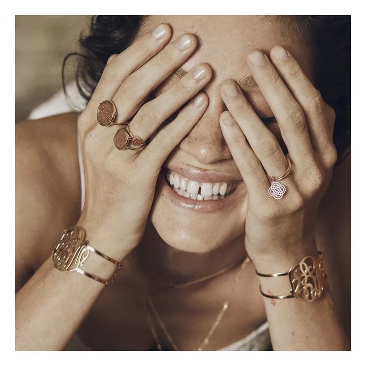 Bague Disc | Gold Sandstone- Image produit n°2