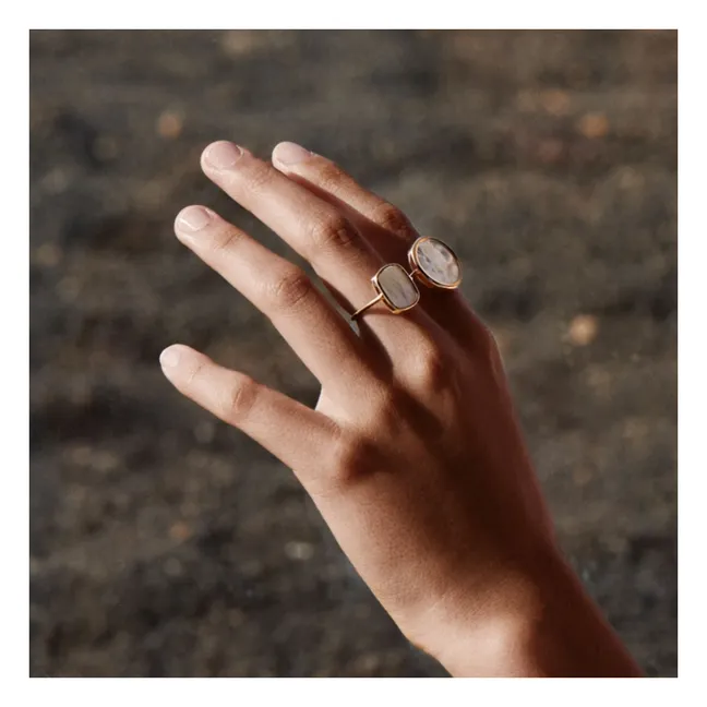 Bague Disc | Nacre