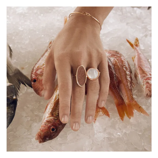 Bague Disc | Nacre