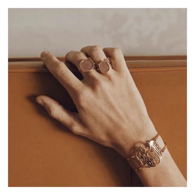 Bague Disc | Gold Sandstone