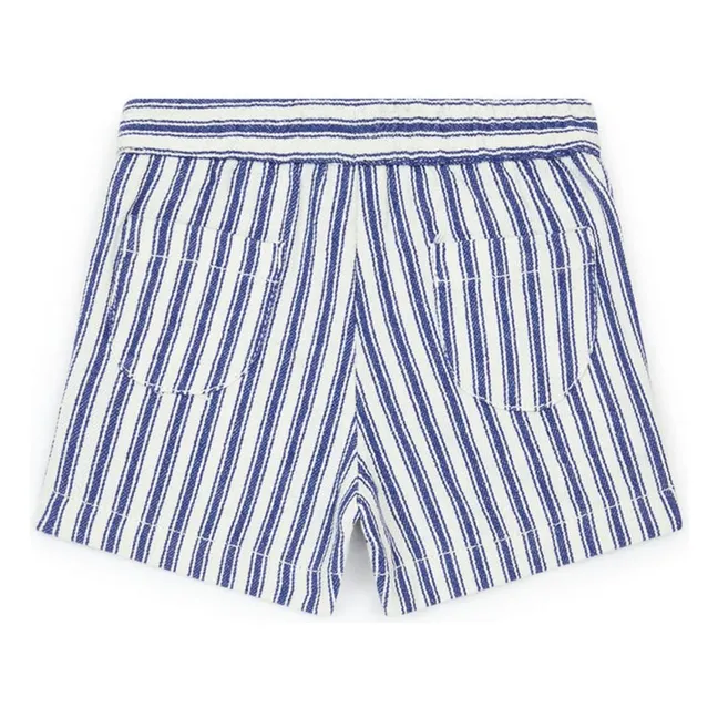 Striped Ramb Shorts | Navy blue