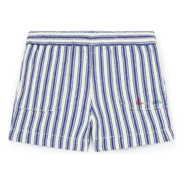 Pantalones cortos a rayas Ramb | Azul Marino