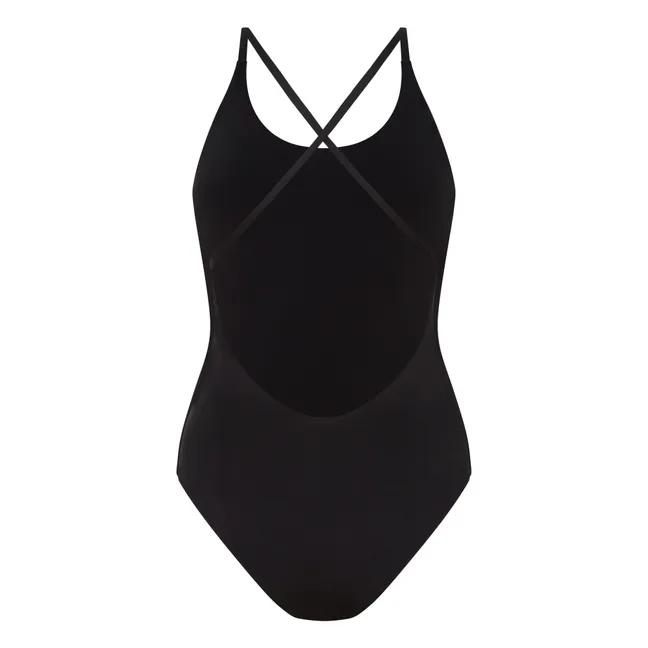 Maillot 1 Pièce Dos Croisé Amy | Noir