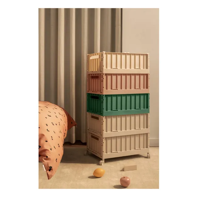 Weston folding crate with wheels | Sandy