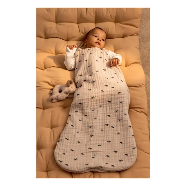 Schlafsack aus Bio-Baumwolle Flora | Mini whale/Sandy