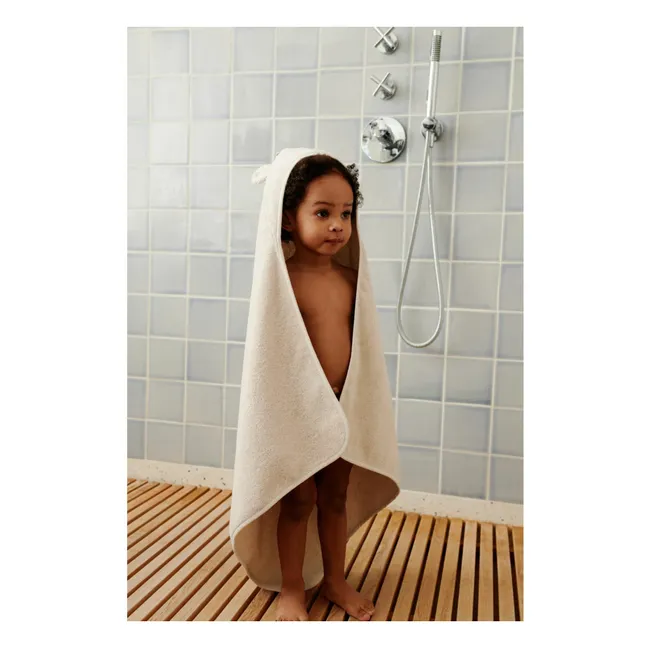 Albert bath cape in organic cotton | Sandy