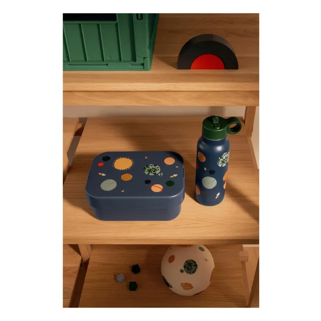 Chelsey lunch-box and gourd set | Universe/Classic navy