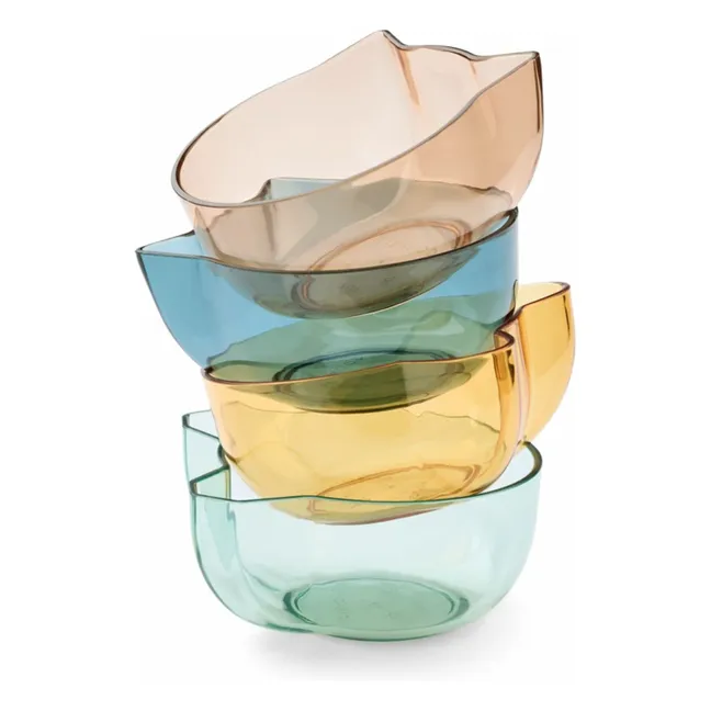 Bols en tritan Berno - Set de 4 | Indigo blue multi mix