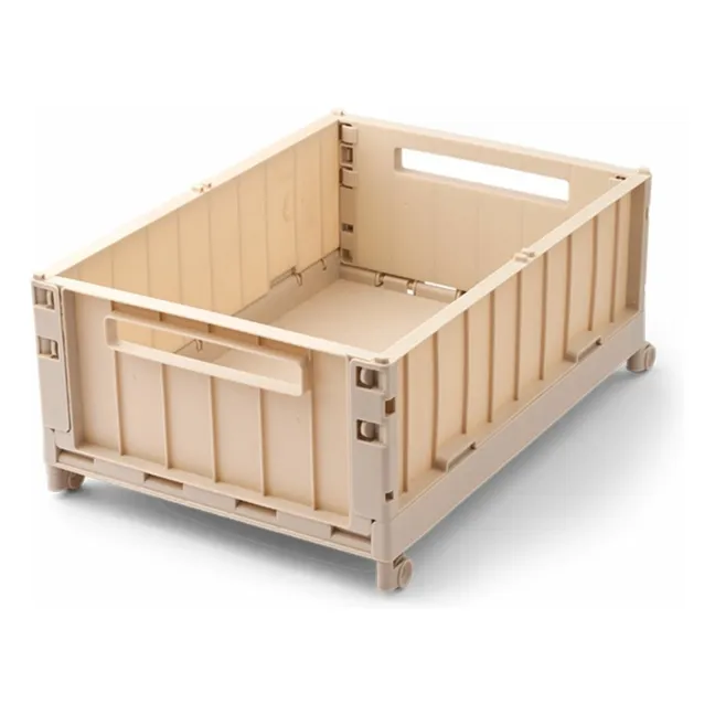 Weston folding crate with wheels | Sandy
