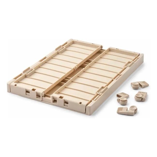 Weston folding crate with wheels | Sandy