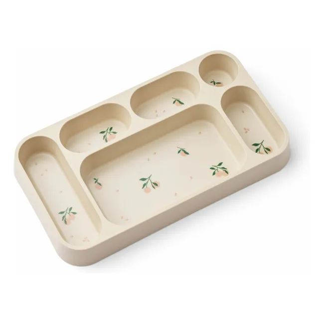 Assiette compartimentée Mosu | Peach/Sea shell