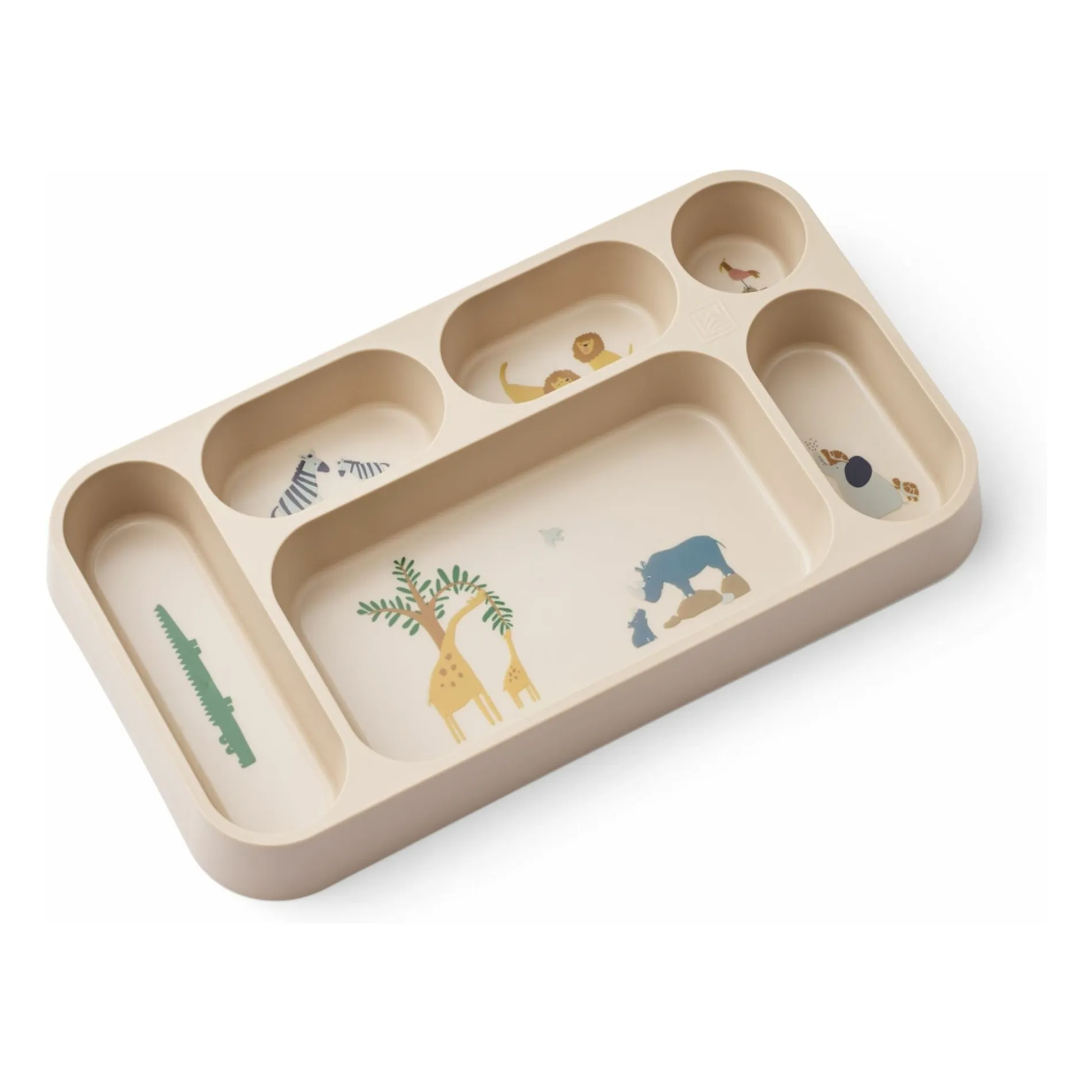 Liewood All Together/Sandy Mosu Compartmentalized Plate