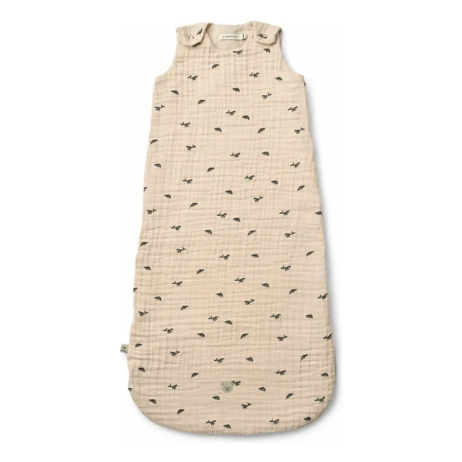 Schlafsack aus Bio-Baumwolle Flora | Mini whale/Sandy
