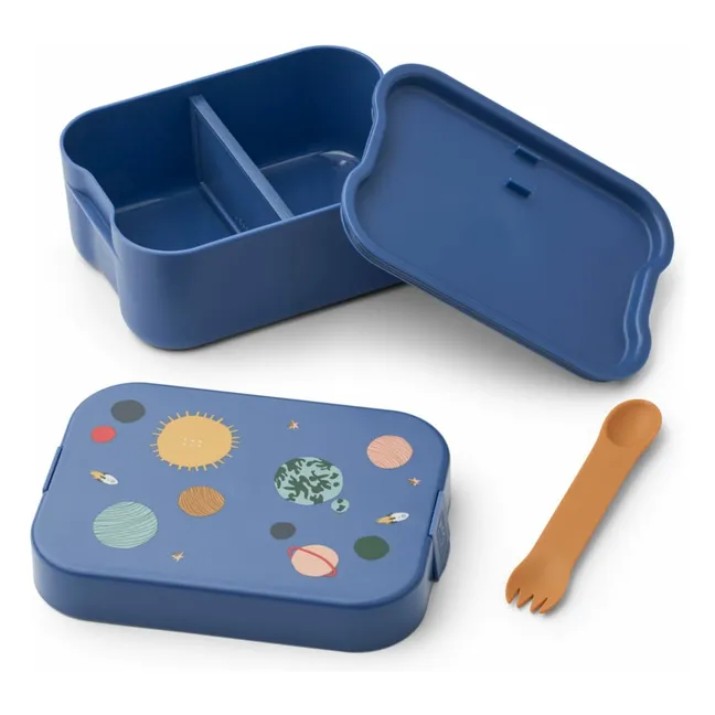 Chelsey lunch-box and gourd set | Universe/Classic navy