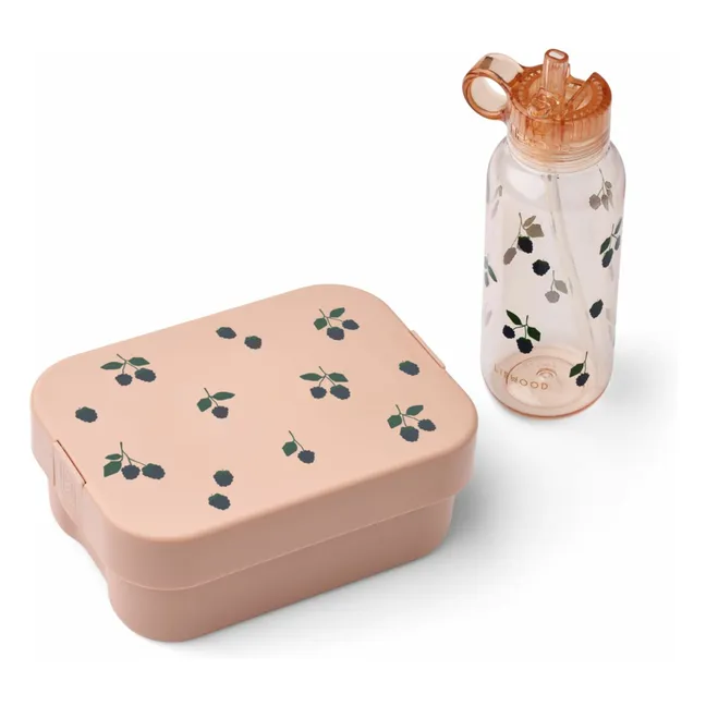 Set lunch-box et gourde Chelsey | Berry/Pale Tuscany