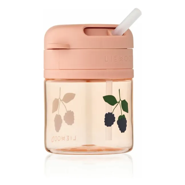 Pavia straw cup in tritan | Berry/Pale Tuscany