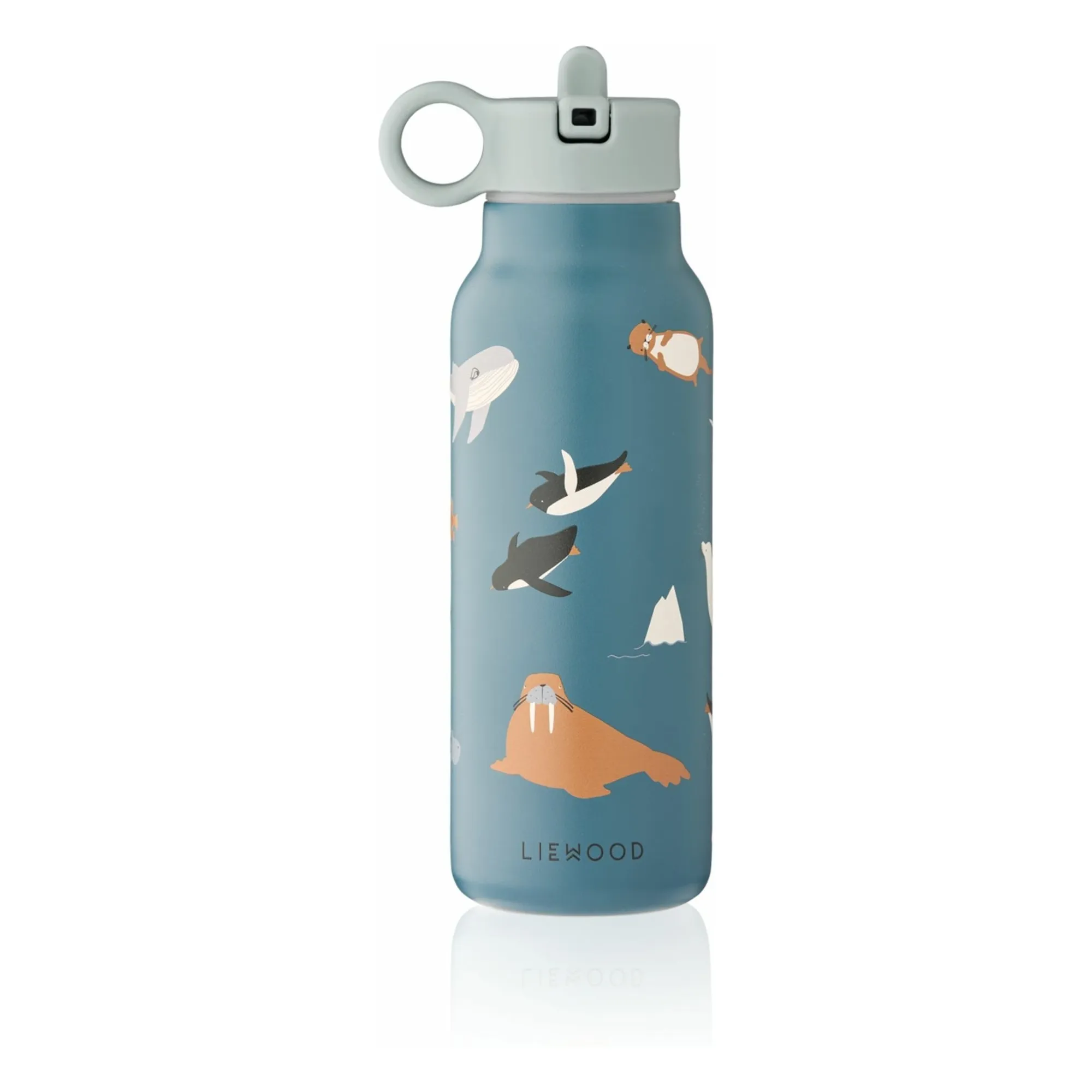 Liewood Arctic Sea/Ocean View Falk Stainless Steel Water Bottle - 350 Ml